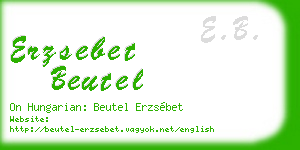 erzsebet beutel business card